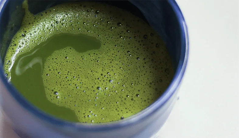 無風庵茶会で点てられた抹茶