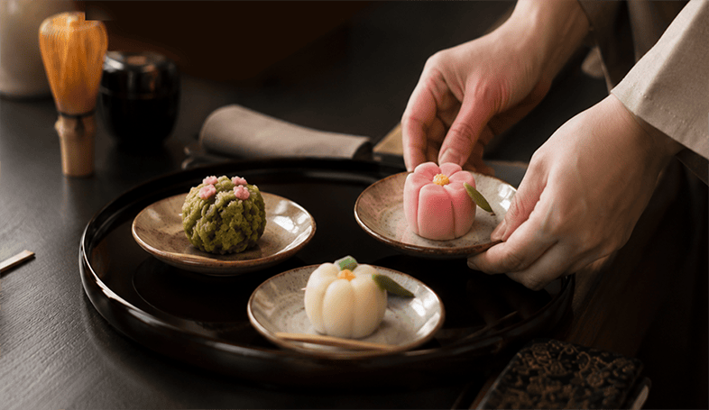 クリニックde茶道会で用意する季節の和菓子
